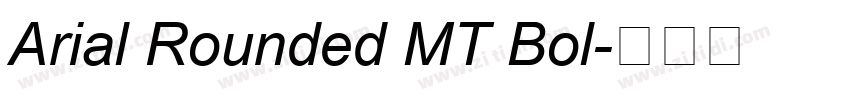 Arial Rounded MT Bol字体转换